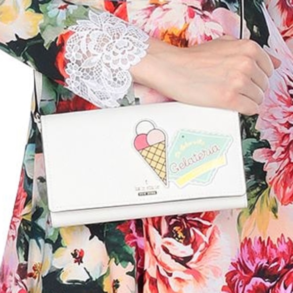 Kate Spade NWT! Convertible Crossbody Wallet Clutch Purse "La Dolce Vita Italian - Picture 13 of 13
